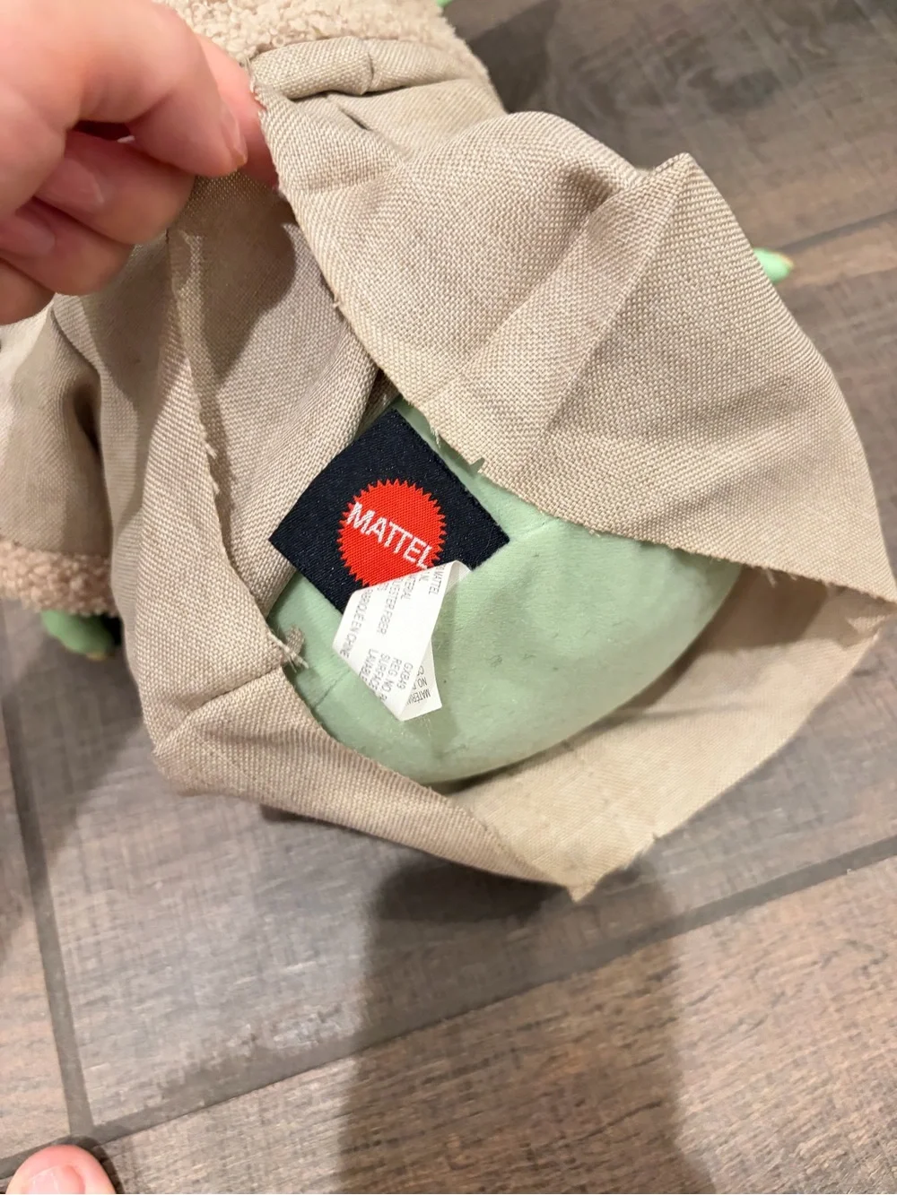 Mattel Grogu (Baby Yoda) Plush Trio in Green with Tan and Yellow Robes